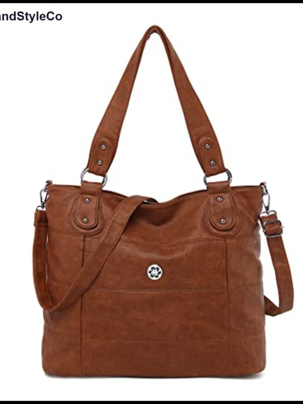 Vegan Leather Hobo Crossbody Shoulder Bag Striped Lattice Tote Purse